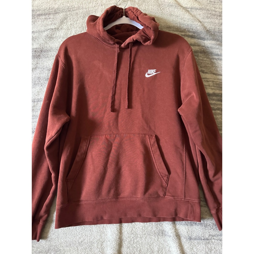 Nike Sportswear Club Fleece Hoodie Mens Medium oxen brown BV2654-217